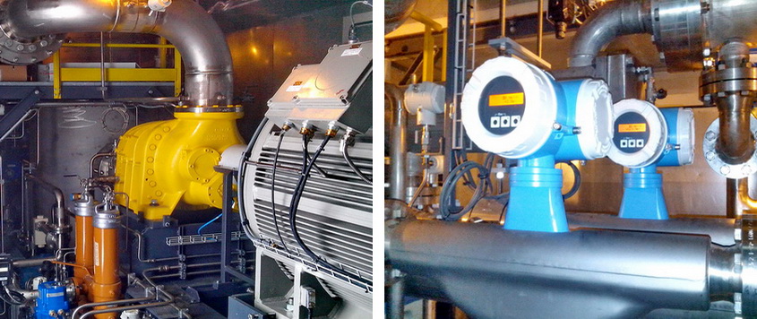 Process equipment of CU - compressor module and gas metering subassembly